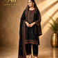 3 Pcs Women's Unstitched Embroidered Suit