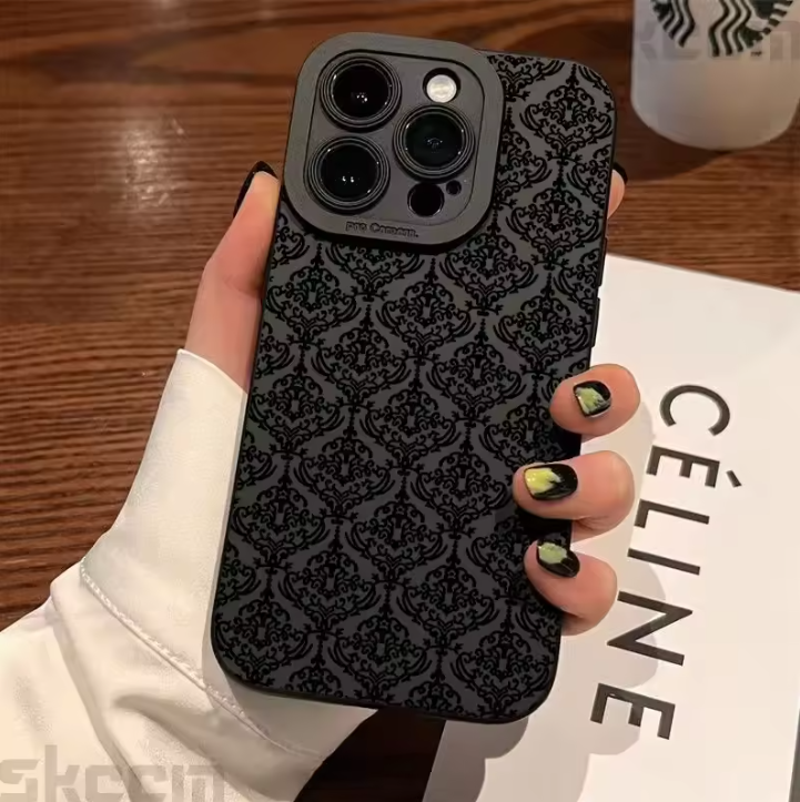 Fashion Vintage Totem Pattern Phone Case For iPhone 16 15 14 13 12 11 Pro Max Mini 7 8 16 Plus XR X XS Matte Shockproof Cover