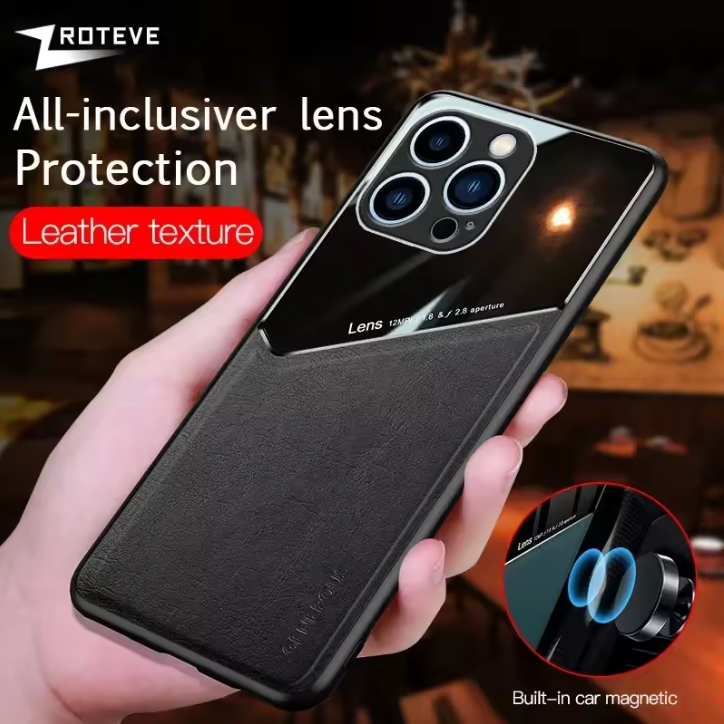 For iPhone 16 15 14 13 12 11 Pro Max Zroteve PU Leather Soft Frame PC Cover For iPhone16 Plus iPhone13 Mini SE 2 2020 2022 Case