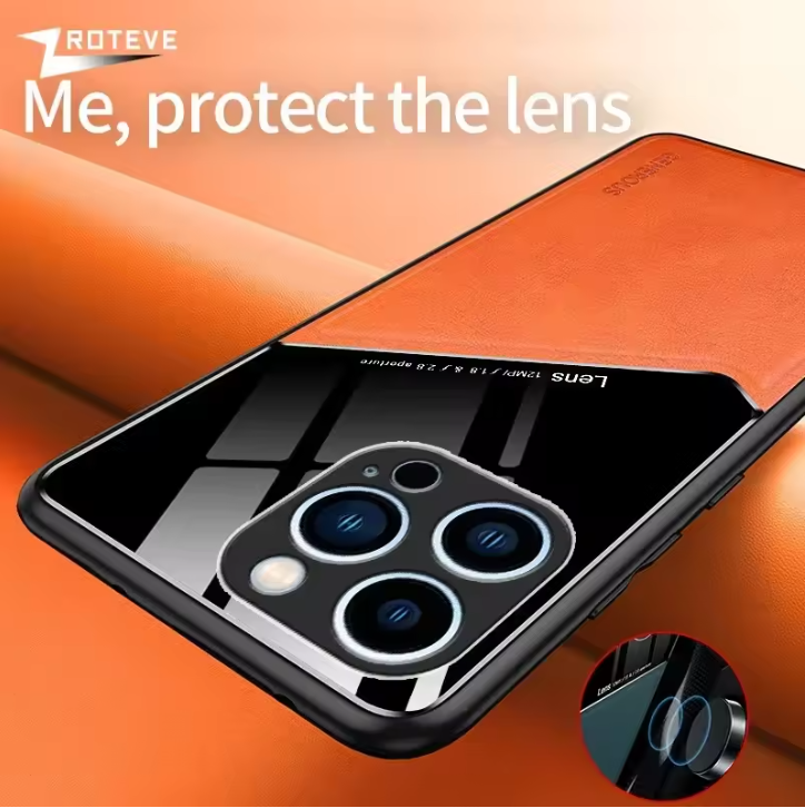 For iPhone 16 15 14 13 12 11 Pro Max Zroteve PU Leather Soft Frame PC Cover For iPhone16 Plus iPhone13 Mini SE 2 2020 2022 Case