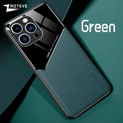 For iPhone 16 15 14 13 12 11 Pro Max Zroteve PU Leather Soft Frame PC Cover For iPhone16 Plus iPhone13 Mini SE 2 2020 2022 Case