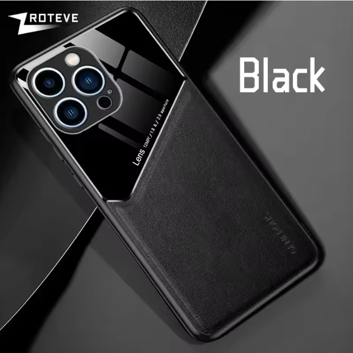 For iPhone 16 15 14 13 12 11 Pro Max Zroteve PU Leather Soft Frame PC Cover For iPhone16 Plus iPhone13 Mini SE 2 2020 2022 Case