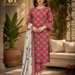 Women's 3-Piece Printed Lawn Suit Red